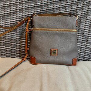 Dooney & Bourke Pebble Grain leather Crossbody color elephant